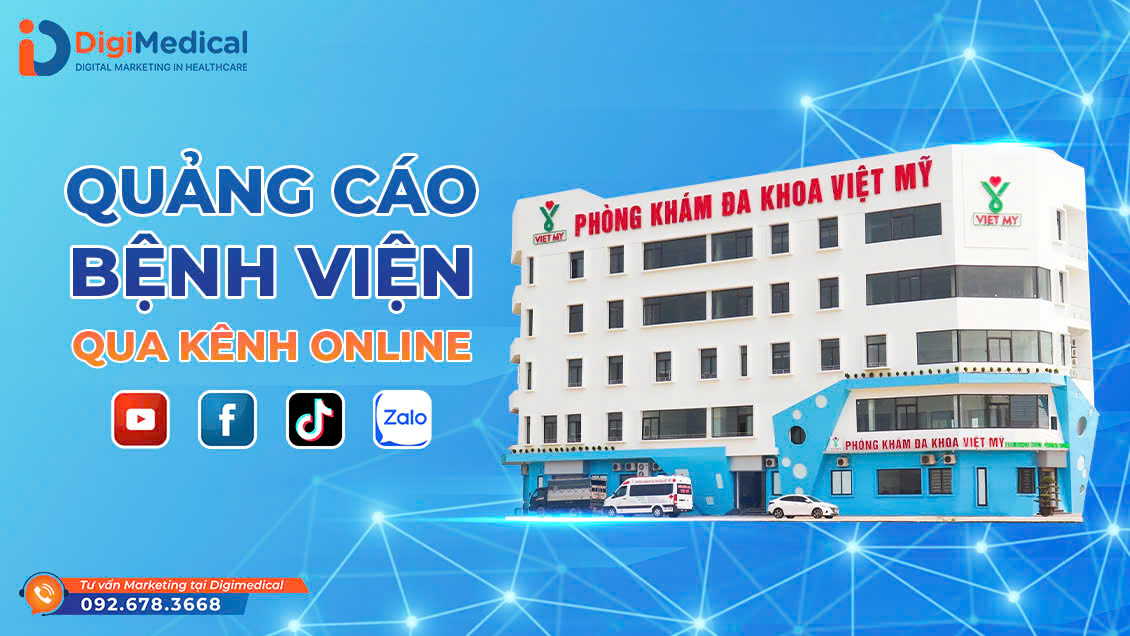 DIGIMEDICAL xây dựng giải pháp marketing phòng khám toàn diện cho phòng khám đa khoa Việt Mỹ